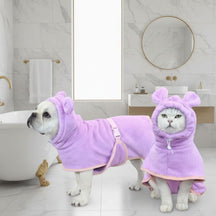 Roupão Super-Absorvente Premium para Pets - Ideal para o Pós Banho