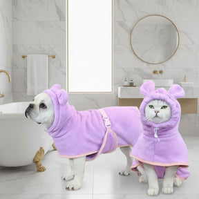 Roupão Super-Absorvente Premium para Pets - Ideal para o Pós Banho