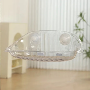Cama Suspensa de Janela para Gatos Curiosos – Conforto e Diversão com Fixação Segura