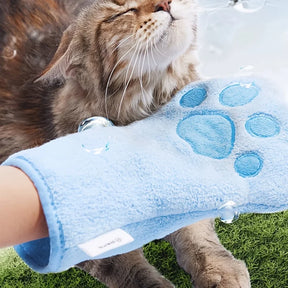 Luva Toalha de Secagem Rápida para Pets | Para Cães e Gatos | Facilita a Secagem Após o Banho e Remove o Excesso de Umidade | Design Absorvente e Confortável