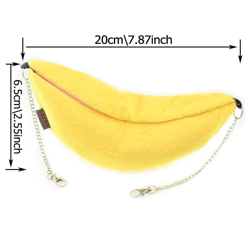 Cama Suspensa Banana Relax para Roedores - Alojamento Confortável e Divertido 