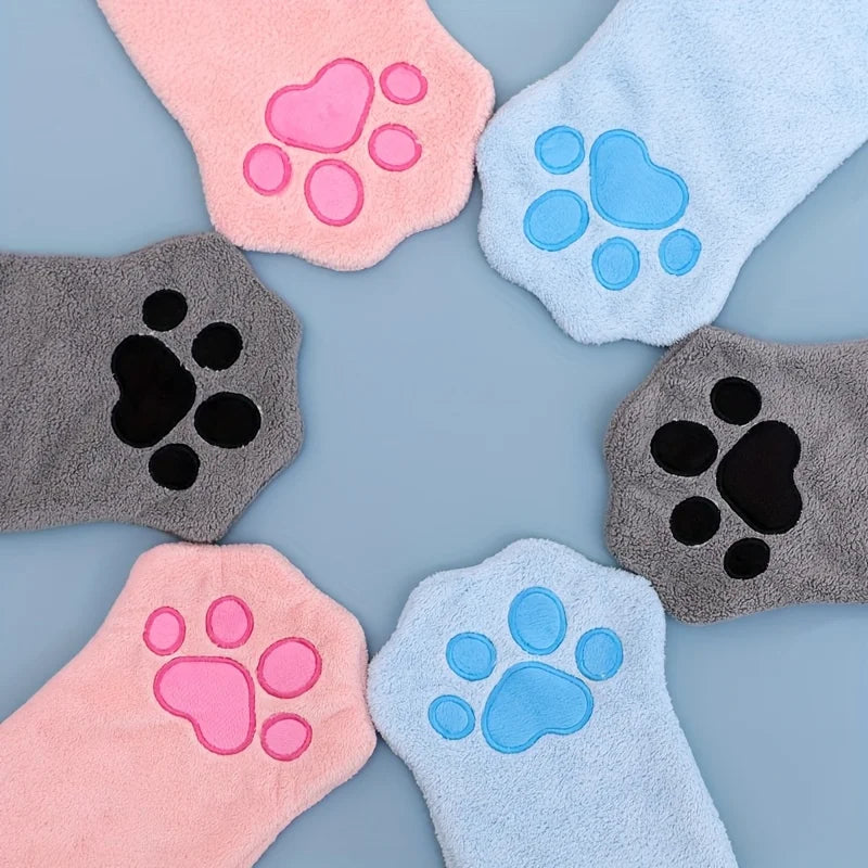 Luva Toalha de Secagem Rápida para Pets | Para Cães e Gatos | Facilita a Secagem Após o Banho e Remove o Excesso de Umidade | Design Absorvente e Confortável