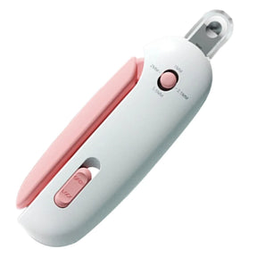 Aparador de Unhas com Luz LED e Reservatório para Gatos | Para Tutores que Cuidam da Higiene Pet | Facilita o Corte Seguro e Preciso das Unhas | Design Ergonômico com Níveis de Lâmina e Coletor de Resíduos
