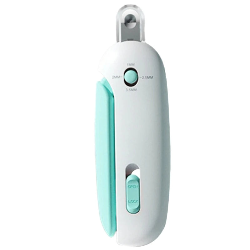 Aparador de Unhas com Luz LED e Reservatório para Gatos | Para Tutores que Cuidam da Higiene Pet | Facilita o Corte Seguro e Preciso das Unhas | Design Ergonômico com Níveis de Lâmina e Coletor de Resíduos