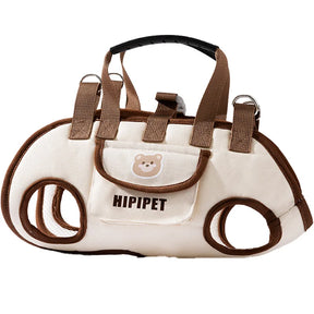 Bolsa Transportadora Respirável para Cães e Gatos – Design Moderno, Sofisticado e Confortável, com Alça Ajustável para Transporte Portátil