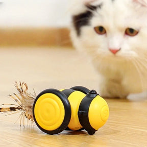 Brinquedo Interativo Inteligente em Formato de Carro para Gatos | Para Gatos de Todas as Idades | Estimula a Caça e Alivia o Tédio | Design Elétrico com Movimento Automático e Recarga USB