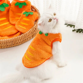 Fantasia de Cenoura para Cães e Gatos na Páscoa - Ideal para Animais de Estimação, Perfeita para Diversão e Fotos