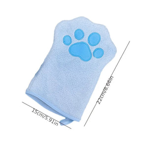 Luva Toalha de Secagem Rápida para Pets | Para Cães e Gatos | Facilita a Secagem Após o Banho e Remove o Excesso de Umidade | Design Absorvente e Confortável
