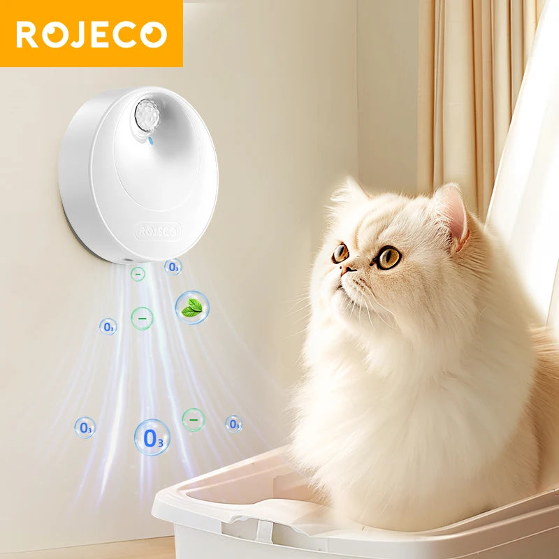 Purificador Inteligente de Odor para Caixa de Areia de Gatos | Elimina Cheiro Forte em Minutos