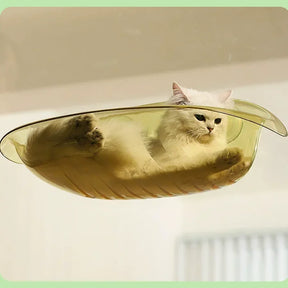 Cama Suspensa de Janela para Gatos Curiosos – Conforto e Diversão com Fixação Segura