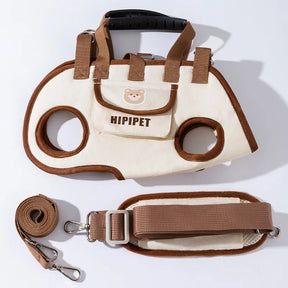 Bolsa Transportadora Respirável para Cães e Gatos – Design Moderno, Sofisticado e Confortável, com Alça Ajustável para Transporte Portátil