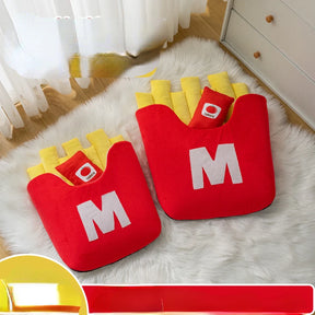 Cama Divertida em Formato de Batata Frita para Cães e Gatos | Ideal para Pets Pequenos e Médios | Oferece Conforto e Estilo Único | Design Temático e Lavável