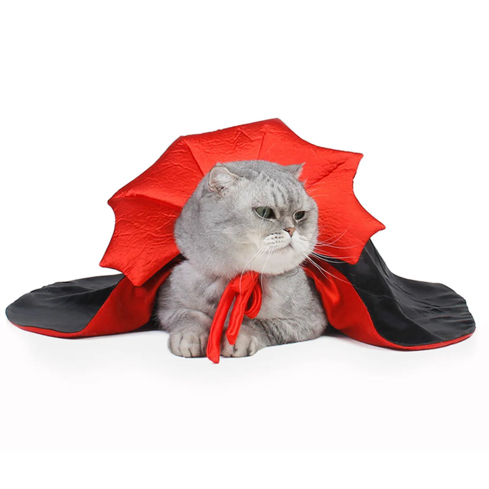 Fantasia De Capa De Vampiro Para Pets