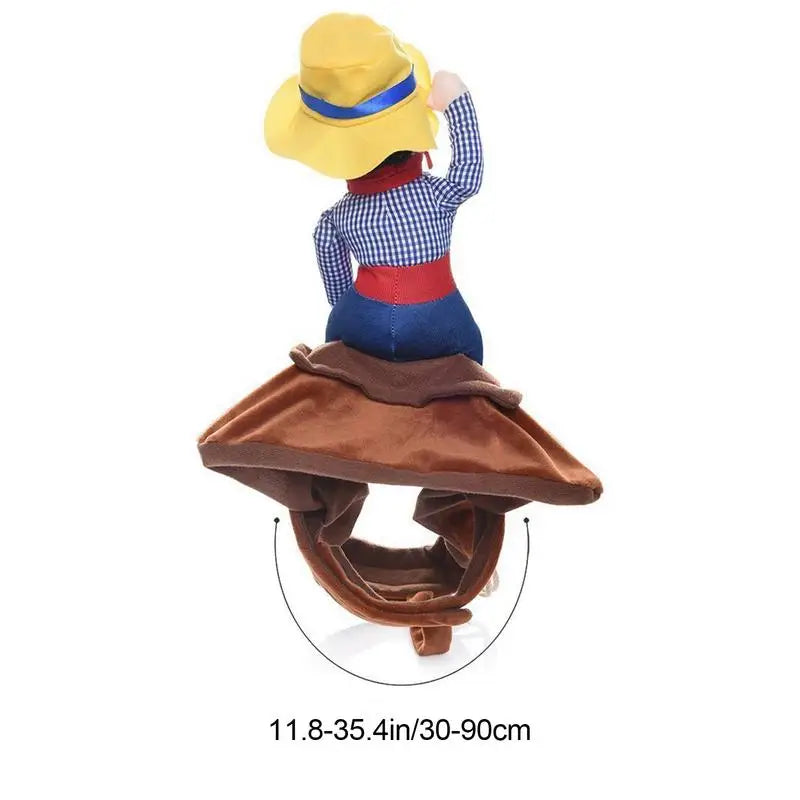 Fantasia de Cowboy para Cães e Gatos | Perfeita para Festas Temáticas e Sessões de Fotos | Ajustável e Confortável para Uso Prolongado