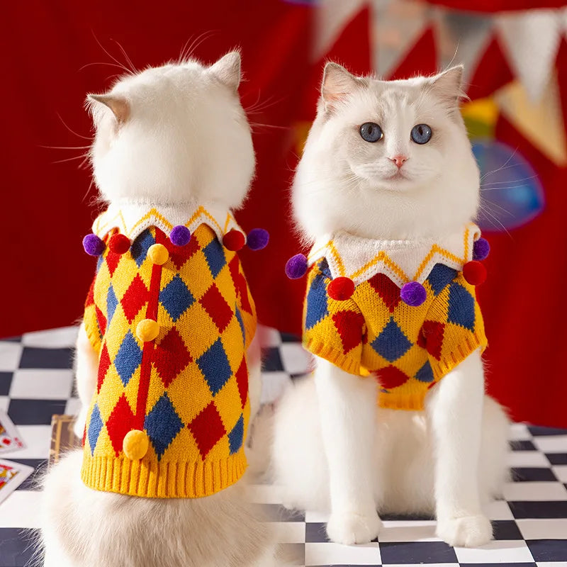 Fantasia de Bobo da Corte Para Cães e Gatos: Diversão Garantida para Cães e Gatos - Confortável e Divertida