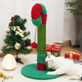 Arranhador de Natal para Gatos | Formato de Árvore de Natal e Bengala Doce | Ideal para Diversão e Bem-Estar dos Gatos | Design Temático e Funcional