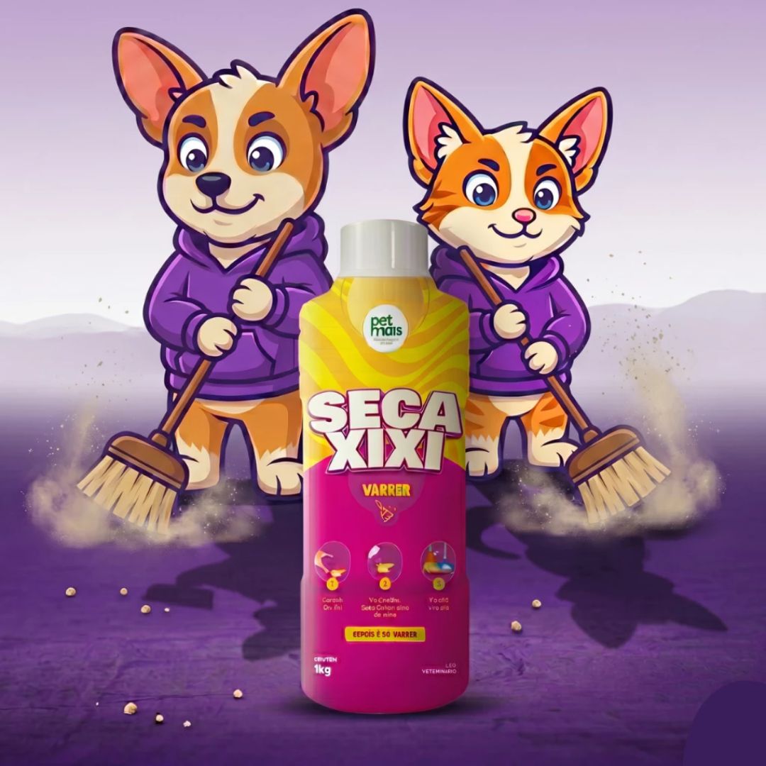 Seca Xixi Perfumado para Cães e Gatos