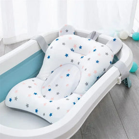 Boia de Banho Almofadada para Pets | Para Cães e Gatos de Pequeno Porte | Garante Conforto e Segurança Durante o Banho | Design Ergonômico com Estampa de Estrelas
