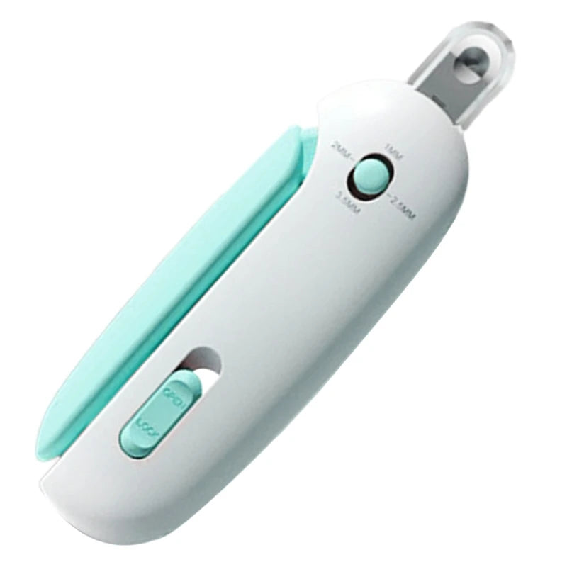 Aparador de Unhas com Luz LED e Reservatório para Gatos | Para Tutores que Cuidam da Higiene Pet | Facilita o Corte Seguro e Preciso das Unhas | Design Ergonômico com Níveis de Lâmina e Coletor de Resíduos
