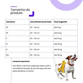 Suporte Auxiliar para Cachorros com Dificuldade de Andar – ConfortWalk™