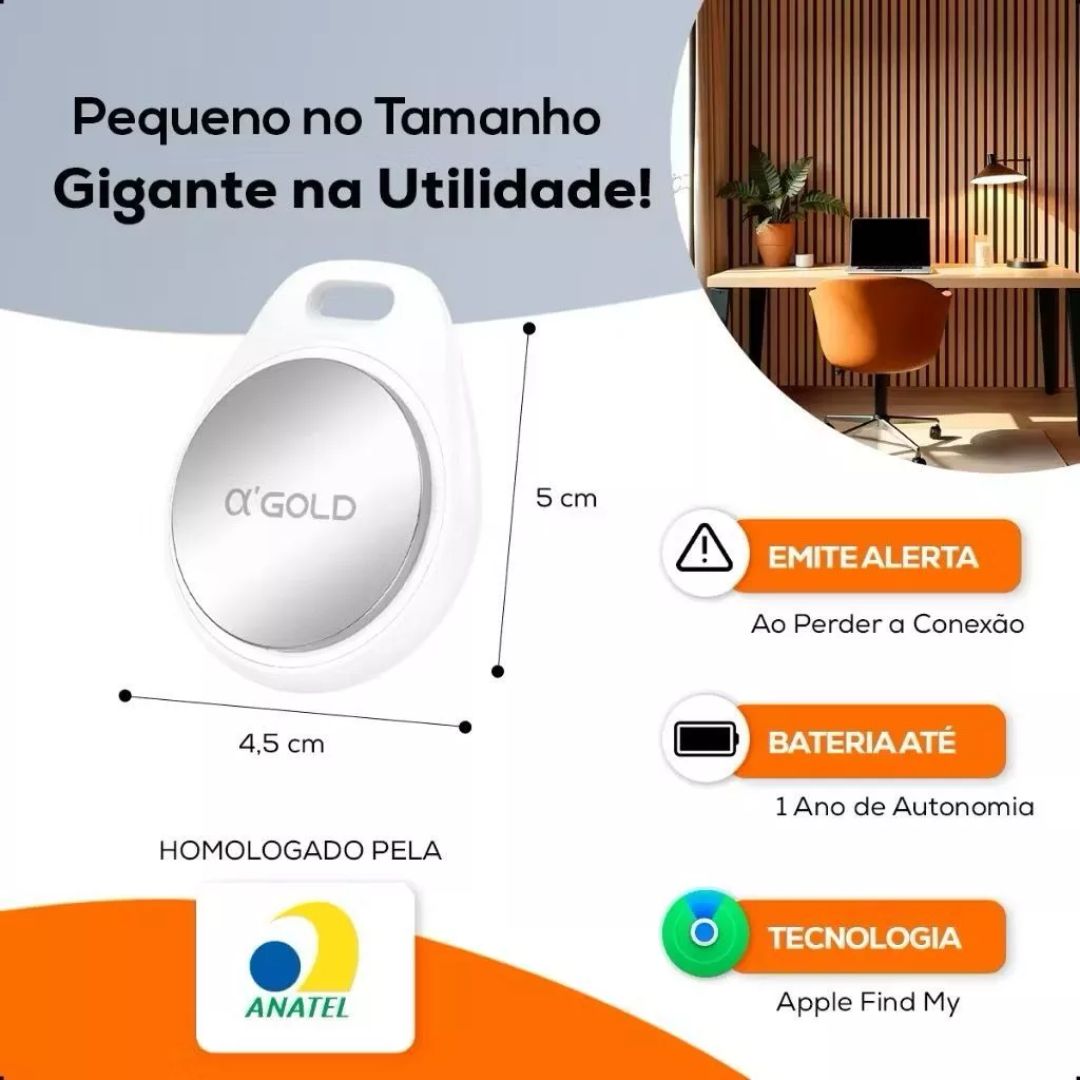 Tag Rastreadora para Pets - Compatível com iPhone (IOS)