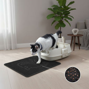 Tapete Coletor de Areia Higiênico para Gatos Limpa Patas