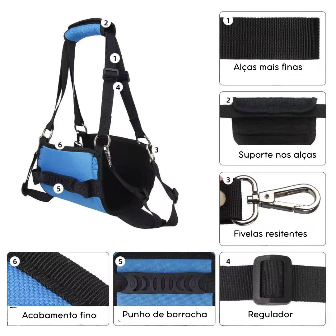 Tipoia de Suporte e Transporte para Cães