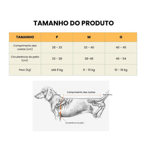 Colete Ortopédico para Cães IVDD – Alívio da Dor