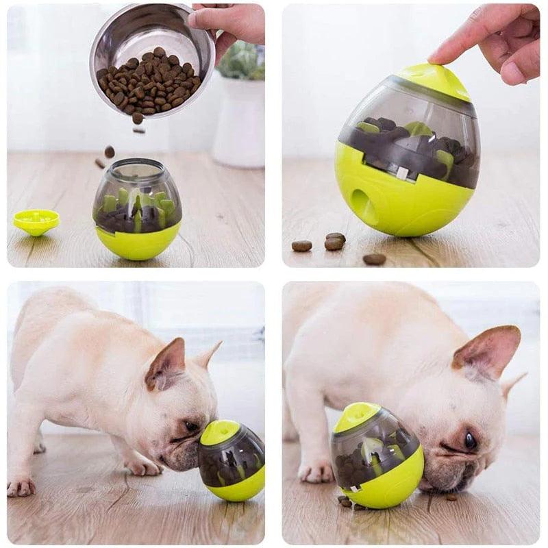 Comedouro Interativo Egg para Pets - Brinquedo Alimentador que Reduz Estresse e Estimula a Atividade Física dos Cães e Gatos