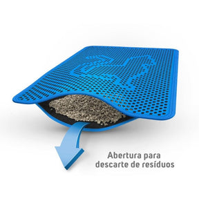 Tapete Higiênico Coletor de Areia para Gatos – Para Donos de Gatos que Buscam Limpeza e Conforto, com Camada Dupla Antivazamento